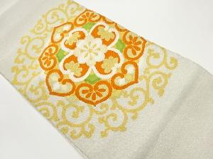 綴れ華紋模様織出し名古屋帯